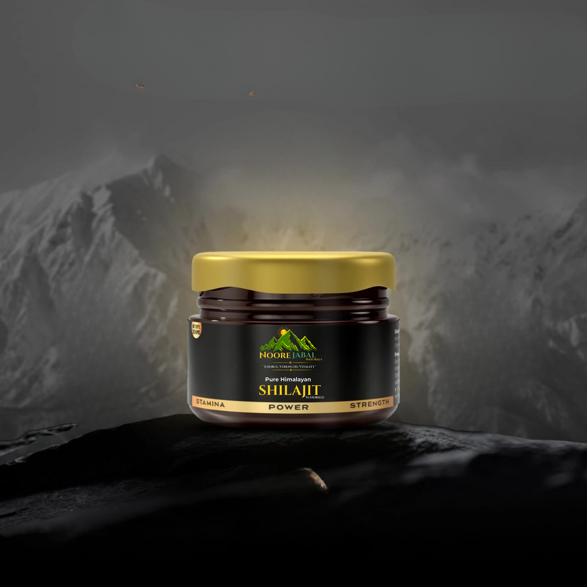 Noorejabal Pure Himalayan Shilajit Resin 10 gm Jar